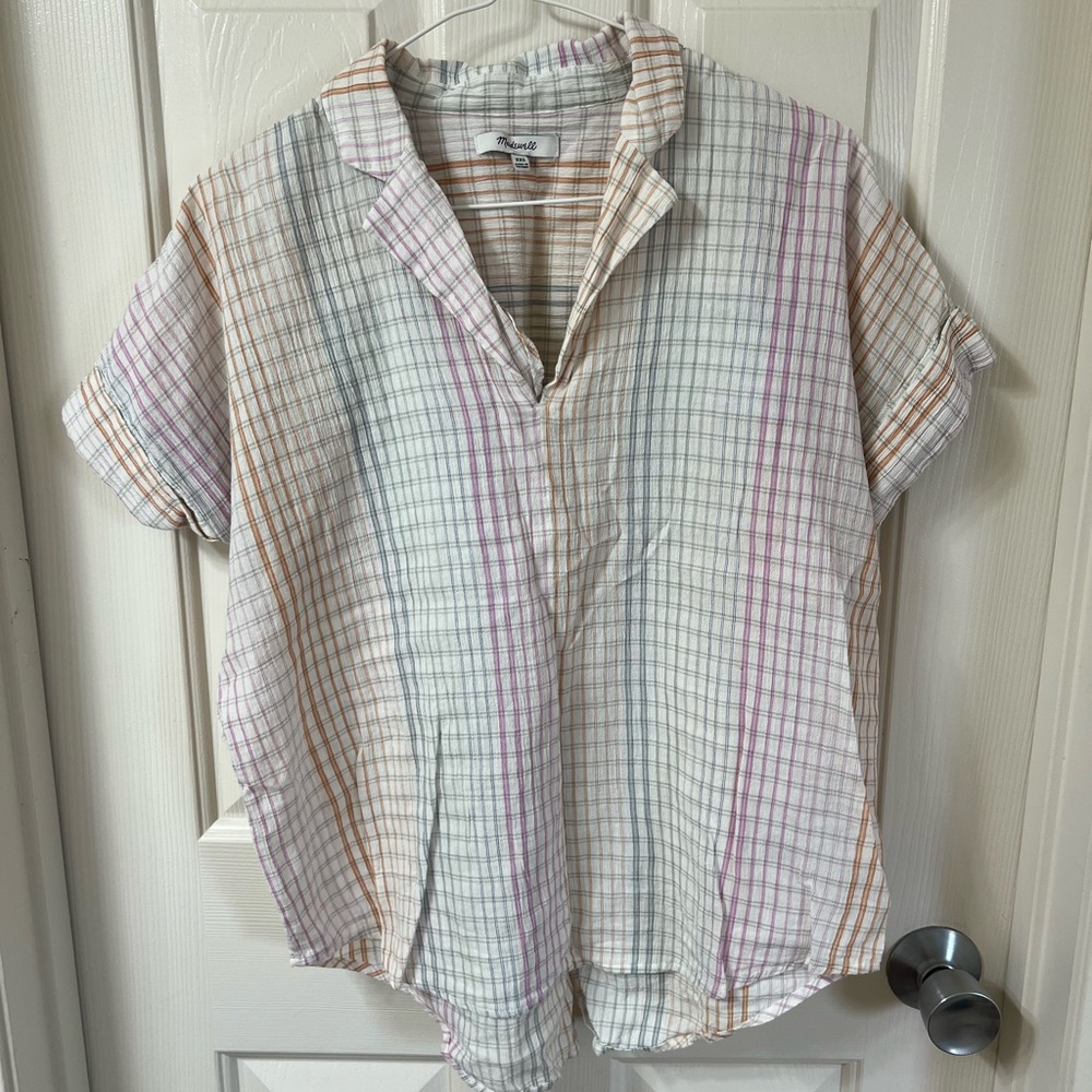 Madewell Multicolor Plaid Button-Up Shirt